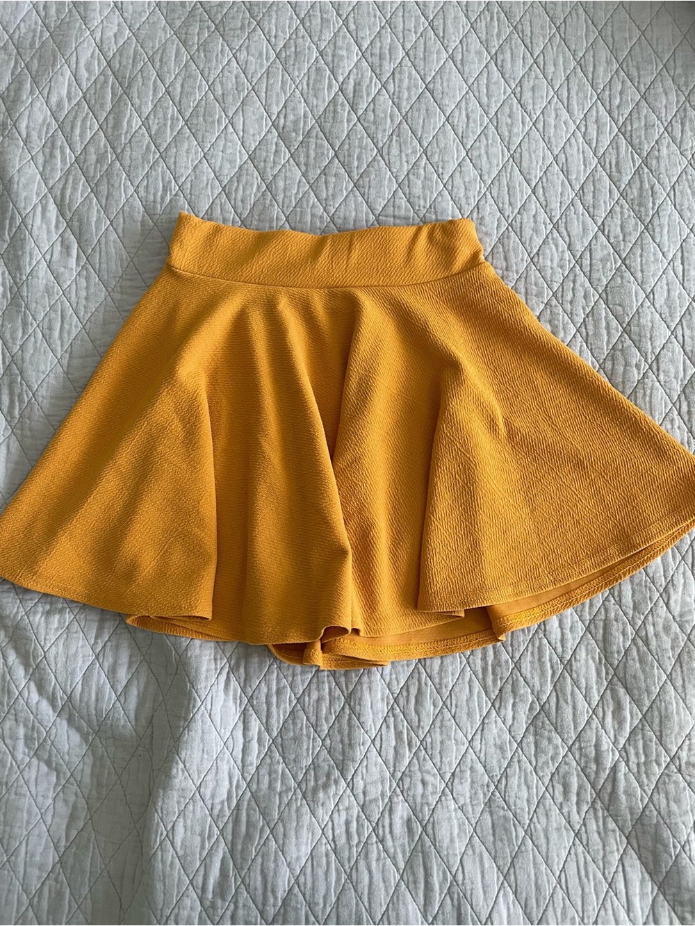 Yellow Mustard Skater Skirt